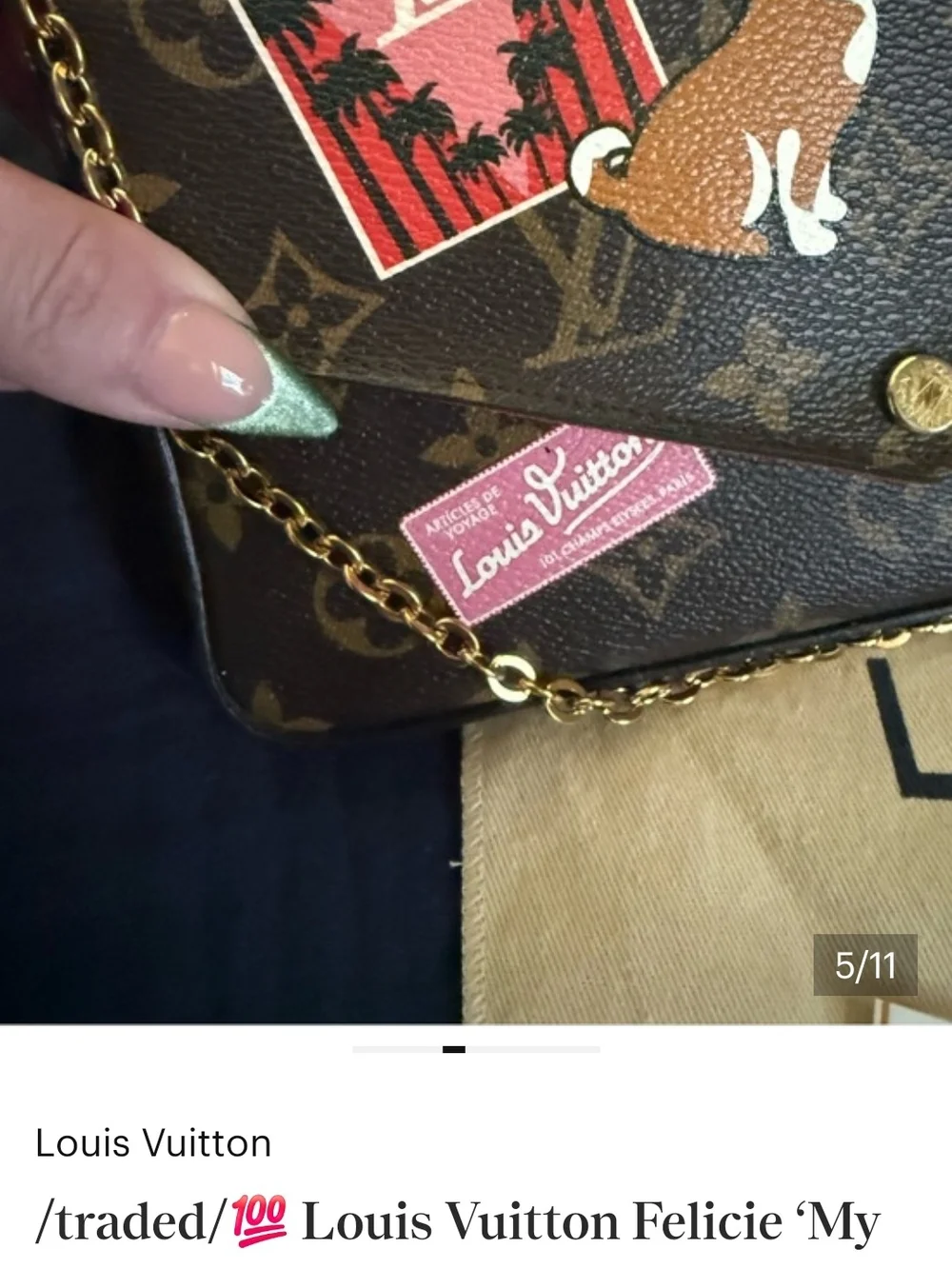 My LV World Tour Felicie Crossbody